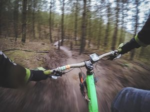 riding bike 